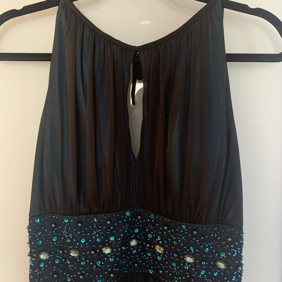 Laura dress. Size 6. Blue with beaded details - Picture 2 of 6